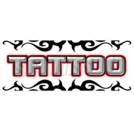 Signmission TATTOO Window Decal shop tattooing sign vinyl art piercing artist sticker, D-DC-16-Tattoo D-DC-16-Tattoo